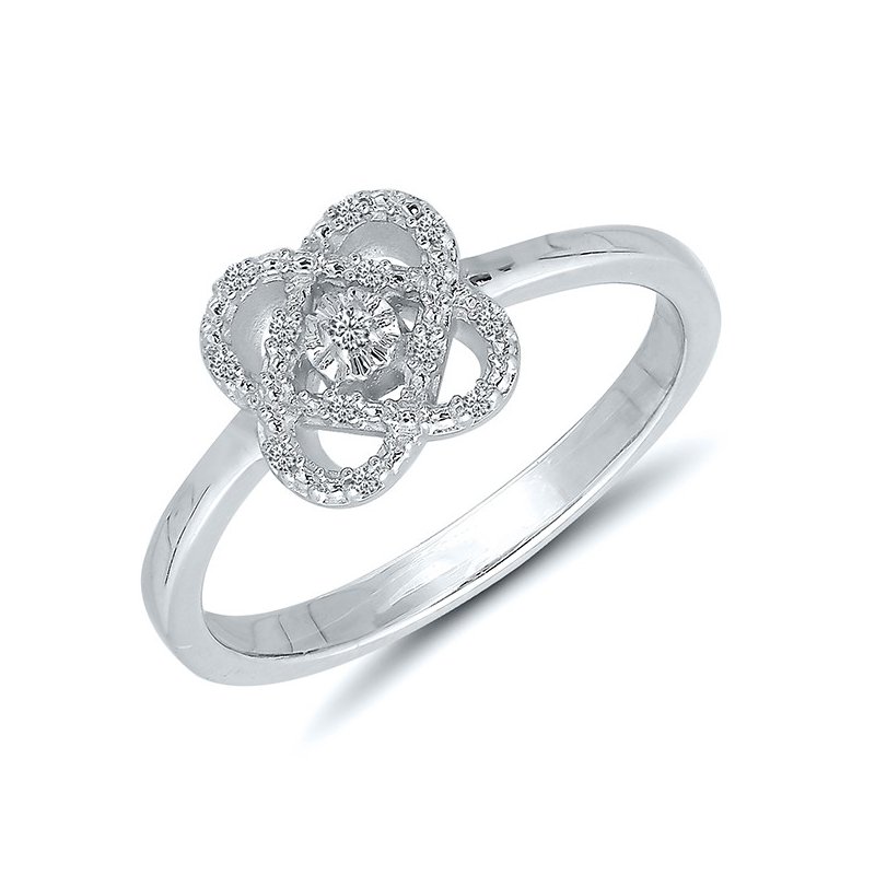 Gold Casters Special Collection Gold Casters Cupid's Heart Diamond Ring