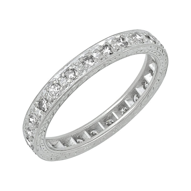 Estate Jewelry Vintage Hand Engraved Band 110-00069 - Vecere