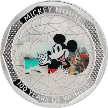 Disney100 ミッキー！ Bradford Exchange Disney 100 Mickey Mouse Bradford Coin 01