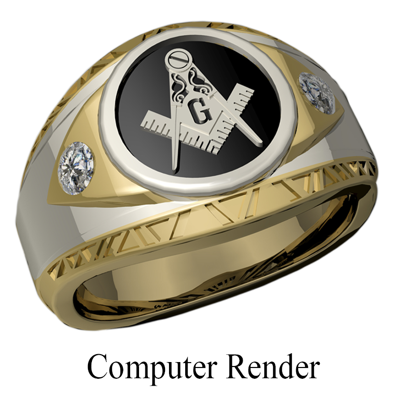 Shriner Jewelry Shrine Ring Style 1200 1200 - Faini Designs