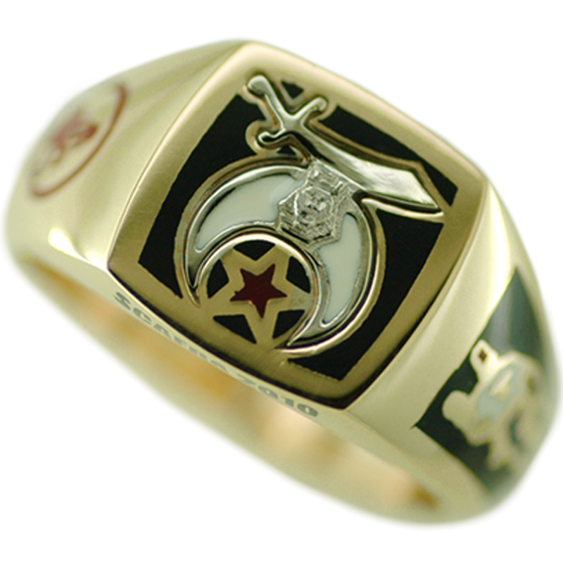 Shriner Jewelry Shrine Ring Style 1300 1300 - Faini Designs
