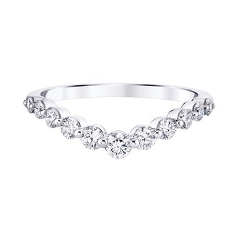 Greenberg's sterling silver 0.20ctw love knot fashion ring