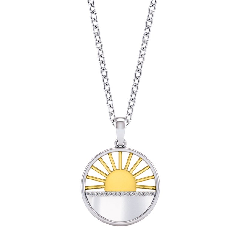 Greenberg's sterling silver and yellow gold micron plated