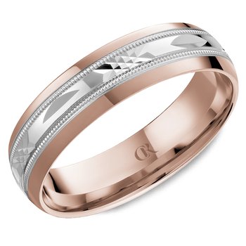 CrownRing CR Collection Engraved Wedding Band CR-014 - Herbin