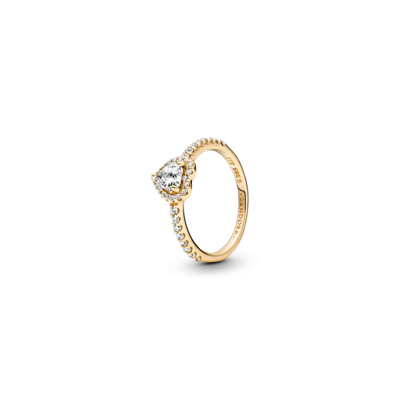 PANDORA Elevated Heart Ring 159139C01-50 Elgin Jewellers