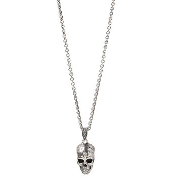★ROSEMONT★ Silver Necklace Fanfare RA24D18J Judith Ripka Haute Collection Cubic Zirconia Rhodium Over