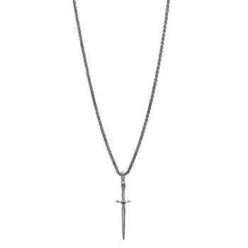 Silver Dagger Necklace JVNSL0031-BD - Mardo K Fine Jewelry