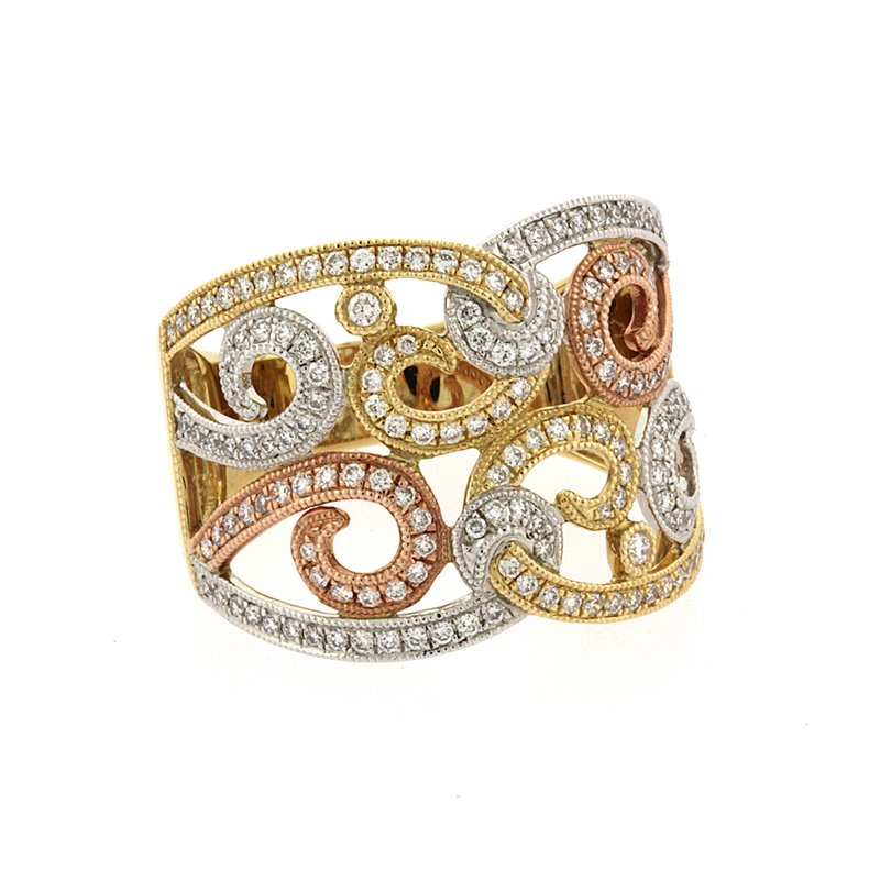 Roman+Jules Swirl diamond fashion ring 26156 Morrison Jewelers
