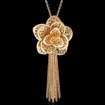 Flower style necklace AJN136