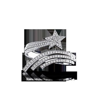 Shimmering fashion ring with diamonds AJFR276