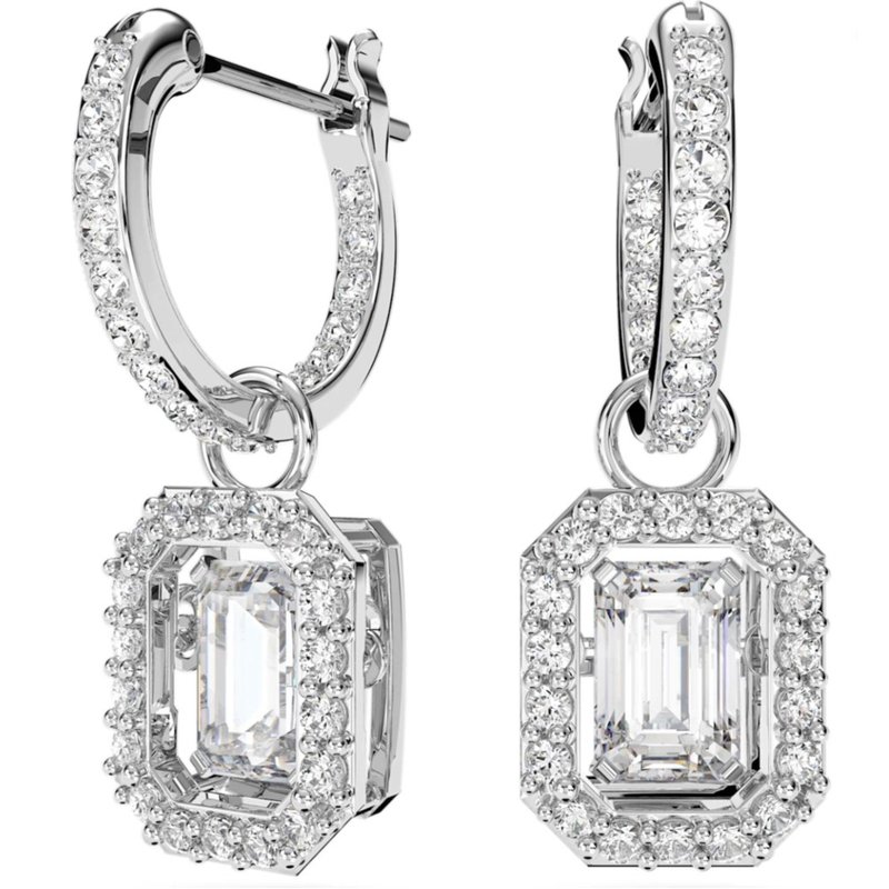Swarovski platinum earrings top