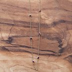 Arizona Anthill Garnet Gold Jewelry Arizona Garnet Station Necklace 380477