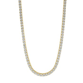 【BLACKPURPLE】[blacklabel] snake tennis cubic necklace 42cm org.jpg