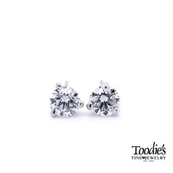 1/4 Carat Natural Diamond Stud Earrings 155-00814