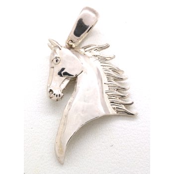 Equestrian Jewelry Sterling Silver Horse Head Pendant