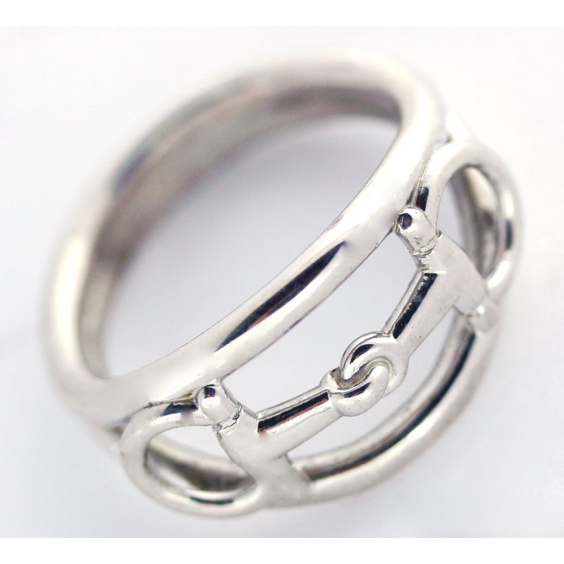 Equestrian Jewelry Sterling Silver Horse Bit Ring RGBT122SS
