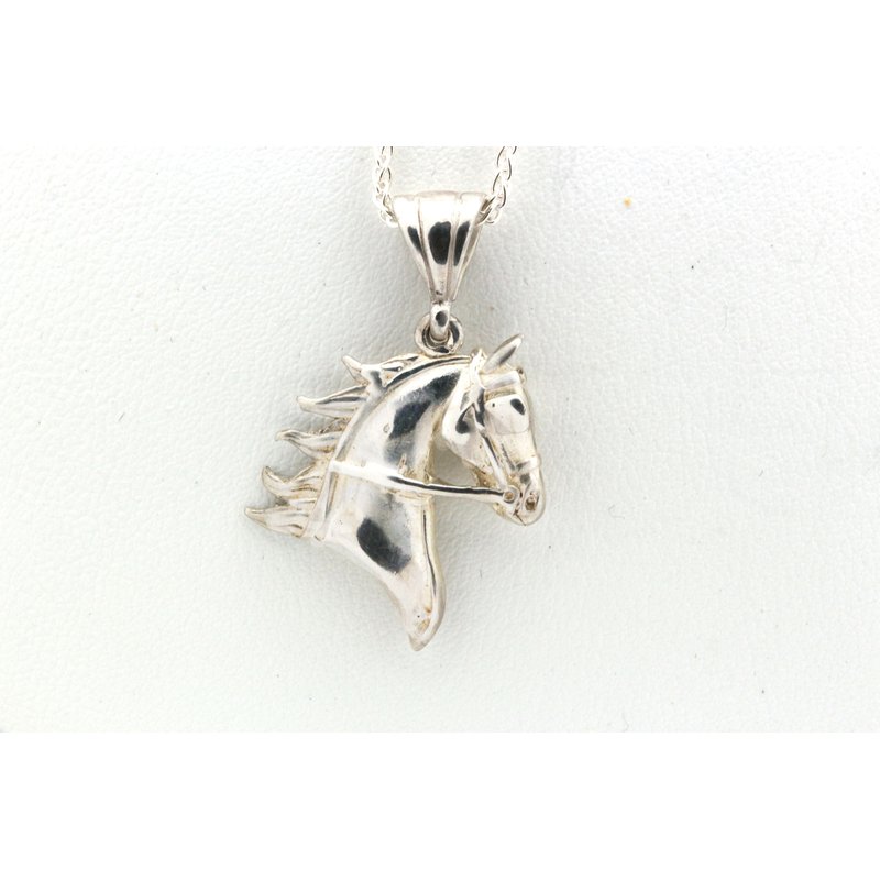 Horsehead Sterling Silver Horse Pendant Sterling Silver, Pendant Only Horsehead Sterling Silver Horse Pendant Sterling Silver, Pendant Only