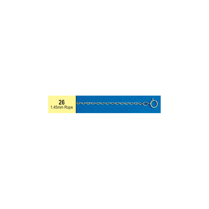 Goodman & Sons Signature SS 20IN 1.45MM ROPE CHAIN 101434 - Goodman ...