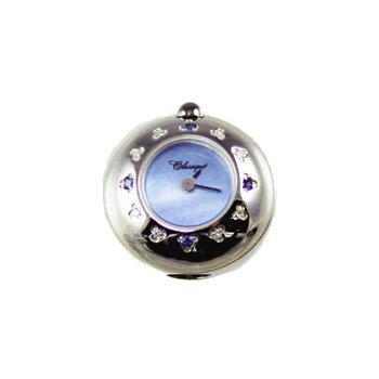 Swiss Watches Sterling Silver Bead Watch with Diamonds and