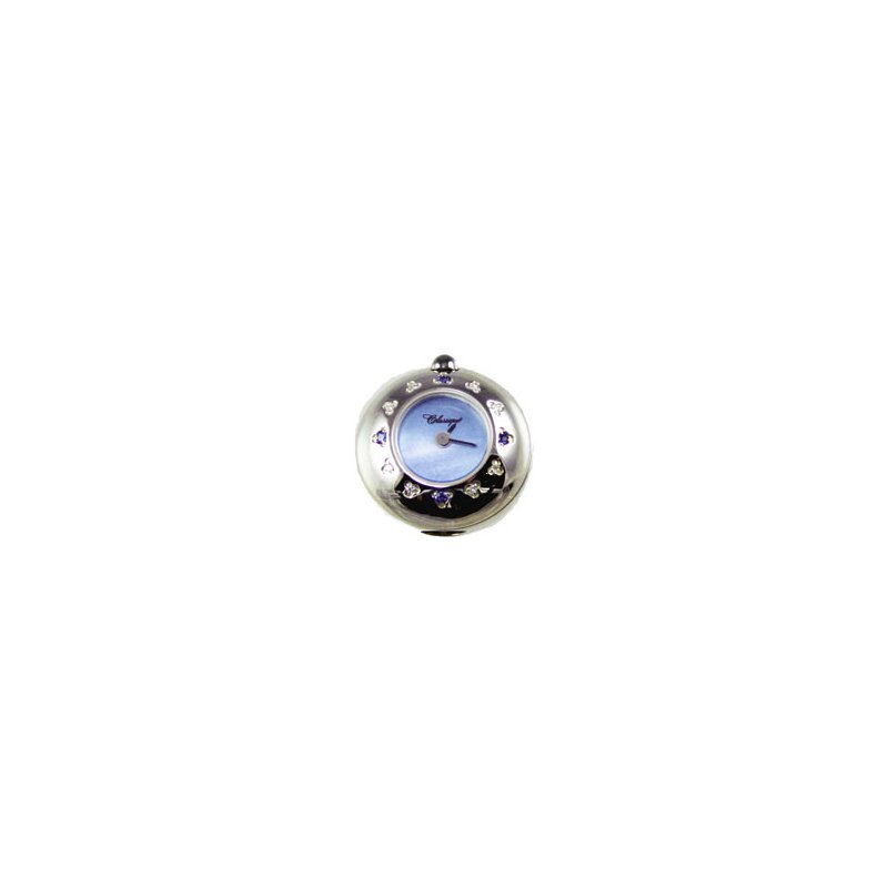 Sterling Silver Watch w/ Mother of Pearl Swiss Watches Sterling Silver Bead Watch with Diamonds and  main image 3