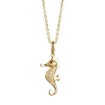Sealife Jewelry Alamea Petite 14k Yellow Gold Seahorse Pendant