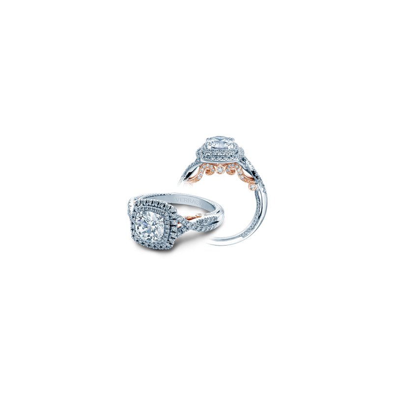 Verragio Verragio Insignia 7084CU - 2WR - 18k White and Rose Gold