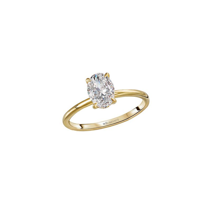 Signature Collection 14k Yellow Gold Oval Hidden Halo Solitaire signature-collection-14k-yellow-gold-oval-hidden-halo-solitaire