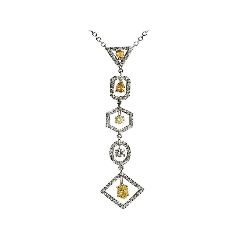 ネックレス・ペンダント MORELLATO 5701 2POINTS DIAMOND TEARDROP MOTIFS NECKRACE Pink diamond teardrop necklace – Meralda Jewellery