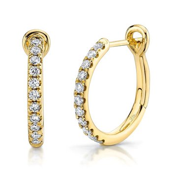 14KY Diamond Hoop Earrings DEM05292