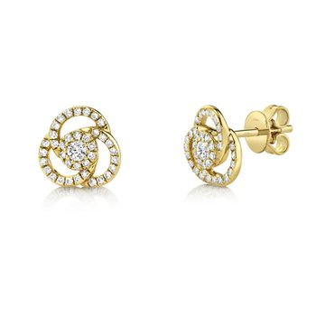 14KY .32CT Diamond Love Knots DES05906