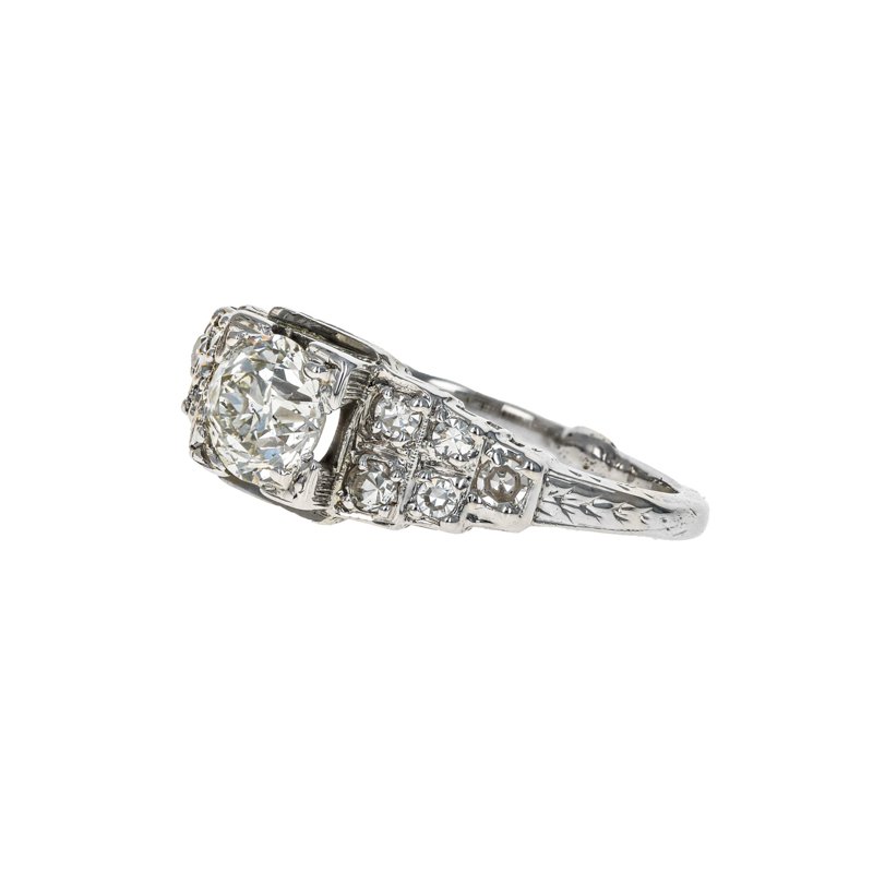 Estate Radcliffe 1940's Old European Cut Diamond Ring EURNG00381
