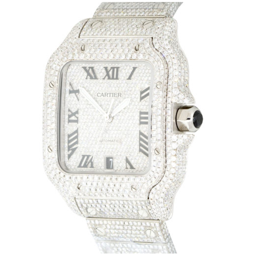 洋楽 DAIKITSUNETATHEFIRSTSUITE FOR CARTIER Cartier Diabolo De Cartier Large 32mm 18k Yellow Gold Brown Gator