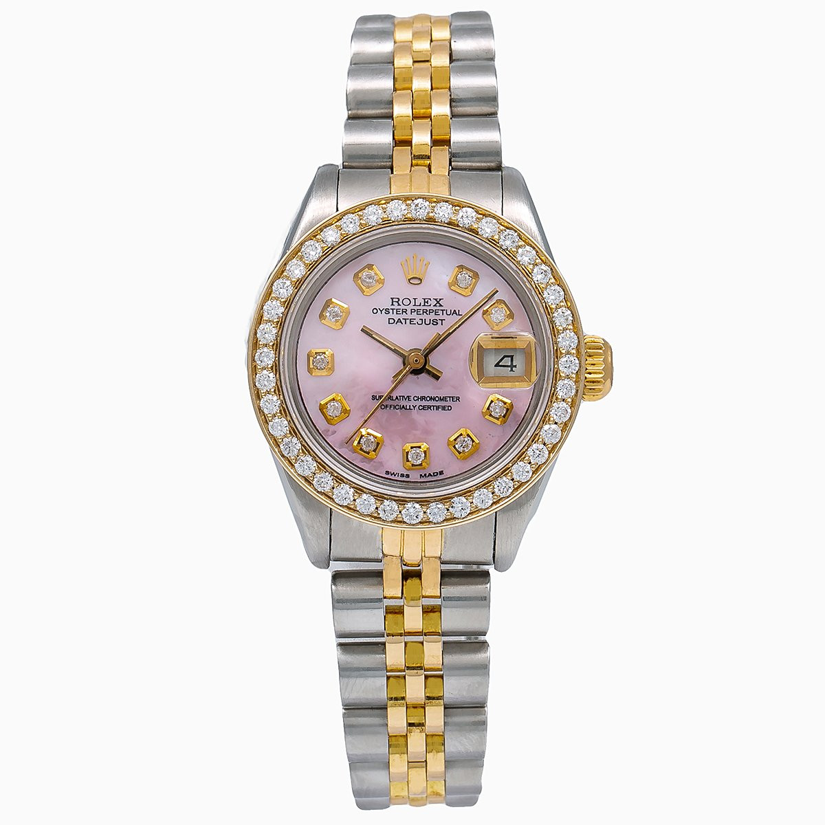 RARE Collectors dual signed ladies Rolex 26mm Rolex Two Tone 26mm Datejust Ref: 69173 in 18k & SS  main image 3